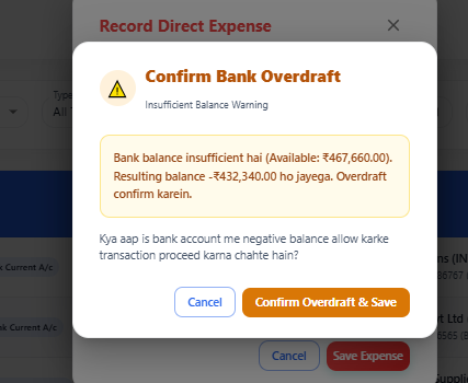 Intelligent Bank Overdraft Safeguards